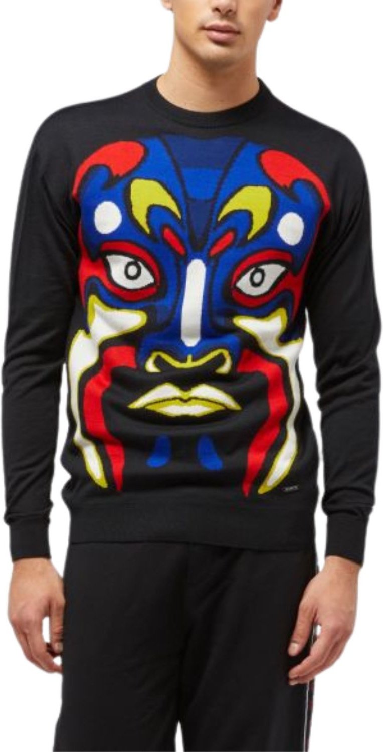 Sweter męski Custo Barcelona Maglia wełniany klasyczny maska M