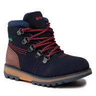 Botki męskie - Kickers Trzewiki Kicknature 878760-10 S Red/Navy 103 - miniaturka - grafika 1