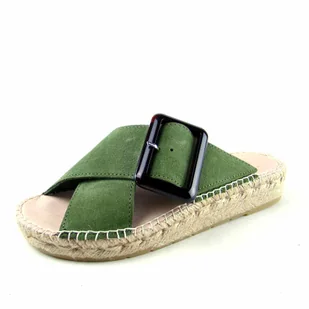 Klapki damskie espadryl MACARENA skóra handmade - Klapki i japonki damskie Klapki damskie espadryl MACARENA skóra handmade - Klapki i japonki damskie - miniaturka - grafika 1