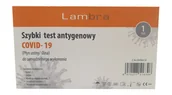 Testy na koronawirusa - Lambra szybki test antygenowy COVID-19, płyn ustny, ślina, 1 sztuka - miniaturka - grafika 1
