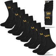 Skarpetki męskie - LEE Skarpety Męskie Czarne Długie Bawełniane 35053 5 par Rozmiar 40/42 - miniaturka - grafika 1