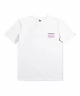 Koszulki sportowe męskie - Męski t-shirt z nadrukiem QUIKSILVER Warped Frames - biały - miniaturka - grafika 1