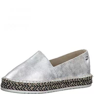 Espadryle damskie - s.Oliver Espadryle 5-24205-36 Srebrny - miniaturka - grafika 1