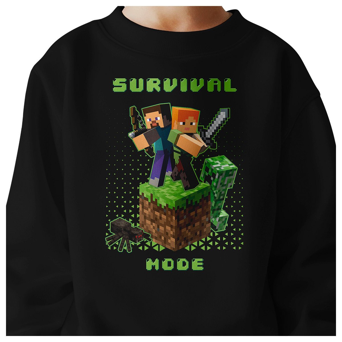 BLUZA DZIECIĘCA MINECRAFT 104 DLA DZIEWCZYNKI CHŁOPCA JAKOŚĆ