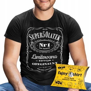 Koszulka Na 50 Urodziny Prezent Dla Niego Męża Chłopaka Jack Daniel's Xl - Koszulki męskie - miniaturka - grafika 1