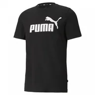 Koszulki sportowe męskie - Męski t-shirt z nadrukiem PUMA ESS LOGO TEE - miniaturka - grafika 1