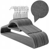 Wieszaki do szafy - Wieszaki na Ubrania Welurowe Ubraniowe 20 szt DO SZAFY - miniaturka - grafika 1
