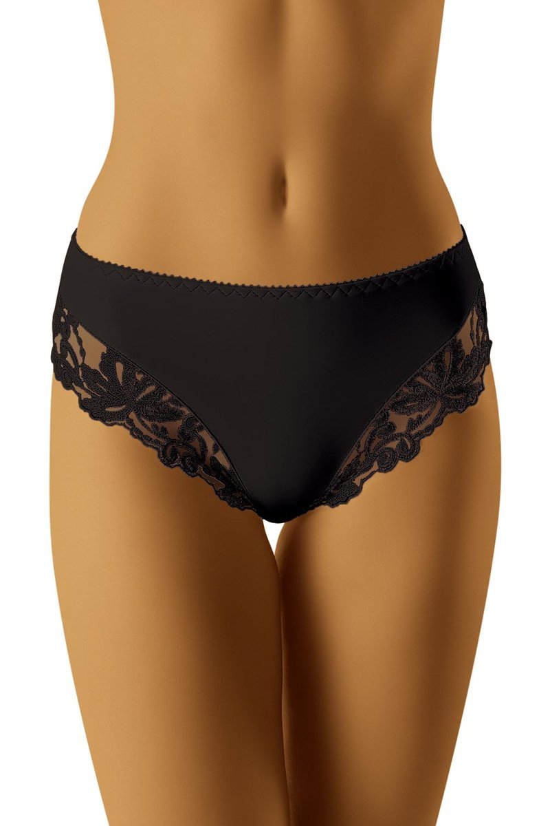 Wol-Bar Lara czarny L Majtki figi