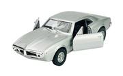 Samochody i pojazdy dla dzieci - Welly 1967 Pontiac Firebird Srebrny 1:34 Samochów Nowy Metalowy Model - miniaturka - grafika 1