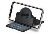 Ładowarki do telefonów - Ładowarka indukcyjna do telefonu WR-12 15W czarna - miniaturka - grafika 1