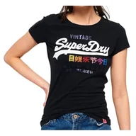 Koszulki i topy damskie - Koszulka damska Superdry Premiu Goods Rhinestone Pop t-shirt bawełna-XS - miniaturka - grafika 1