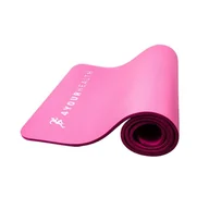 Maty do jogi - Mata Do Ćwiczeń Jogi Antypoślizgowa Fitness 1Cm Różowa - miniaturka - grafika 1