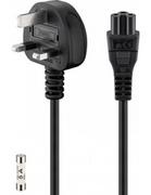 Kable komputerowe i do monitorów - ACC Kabel zasilający Power cable 1.8m UK power plug IEC C5 jack mickey 2-UKIEC5 (2-UK_IEC_5) - miniaturka - grafika 1