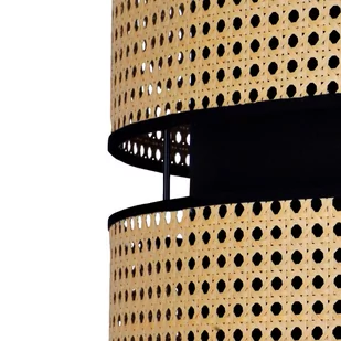 Lampa stojąca Duo, rattan, trójnóg, beżowa/czarna - Lampy stojące - miniaturka - grafika 3