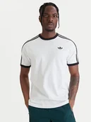 Koszulki męskie - adidas T-Shirt 3-Stripes KE3537 Biały Regular Fit - miniaturka - grafika 1