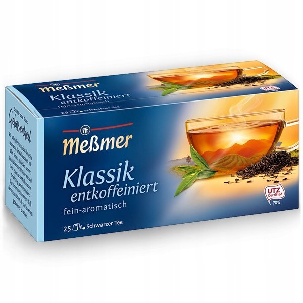 Herbata Messmer Klassik Bezkofeinowa z Niemiec