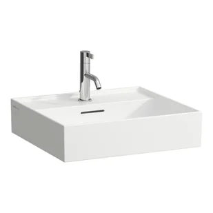 Laufen Kartell Umywalka wisząca lub meblowa 50x46 cm bez otworu na baterię biała H8103320001091 - Umywalki - miniaturka - grafika 1