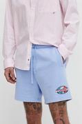 Spodenki męskie - Tommy Jeans szorty bawełniane kolor niebieski - miniaturka - grafika 1