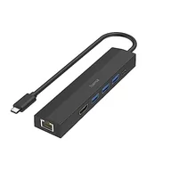 Pozostałe akcesoria do telefonów - HUB MULTIPORT 6W1 3xUSB-A, USB-C, HDMI, LAN - miniaturka - grafika 1