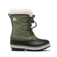 Śniegowce damskie - Sorel Yoot Pac Nylon WP Dziecięce śniegowce, zielony (Hiker Green), 33 EU - miniaturka - grafika 1