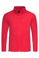 Bluzy męskie - Bluza Polarowa Polar Męski ACTIVE FLEECE JAKOŚĆ STEDMAN 5030 CZERWONY S - miniaturka - grafika 1