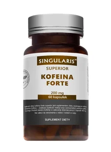 Singularis Superior Kofeina Forte, suplement diety, 60 kapsułek |  !!! 3647041 - Układ nerwowy - miniaturka - grafika 1