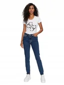 Spodnie damskie - GUESS DŻINSY DAMSKIE RURKI ŚREDNI STAN GRANATOWE 26/32 2CC - miniaturka - grafika 1