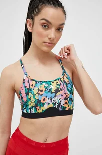 adidas Performance biustonosz sportowy AeroReact wzorzysty - Bielizna sportowa damska - miniaturka - grafika 1