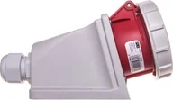 Gniazdka elektryczne - PCE Gniazdo stałe 16A 5P 400V czerwone IP67 1152-6P - miniaturka - grafika 1