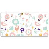 Podkładki na biurko - Duża podkładka na biurko Malowane wróbelki 120x60cm, Dywanomat - miniaturka - grafika 1