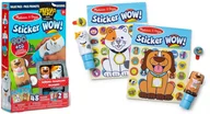 Zabawki kreatywne - Sticker WOW! Stempelki naklejkami Dwupak książeczek Pies Kot 900 naklejek - miniaturka - grafika 1