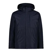 Kurtki męskie - CMP Kurtka męska Zip Hood Detachable Inn.Jacket, Black Blue, 46 - miniaturka - grafika 1