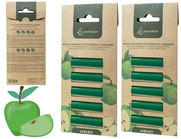 2x Aromatum Zapach do Odkurzacza Jabłko Neutralizuje Zapachy