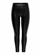 Legginsy - ONLY Damskie legginsy Jdystine Pu JRS Noos, czarne, XXS - miniaturka - grafika 1