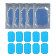 Masażery - 10X Nakładki Żelowe Klejące Do Elektrostymulatora Ems Pady Masażer Żel - miniaturka - grafika 1