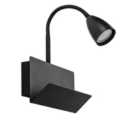 Lampy ścienne - Rabalux 71089 - Kinkiet z półką TACITO 1xGU10/25W/230V czarny - miniaturka - grafika 1