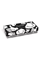 Skarpetki damskie - Happy Socks Black and Whites Gift Set, kolorowe i zabawne, Skarpety dla kobiet i mężczyzn, Czarny 4 pary (41-46) - miniaturka - grafika 1