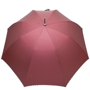 Parasol damski Automat metalik bordo Wiatroodporny - Parasole - miniaturka - grafika 1
