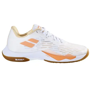 Damskie buty gimnastyczne Babolat  Shadow Tour 5 Women White/Yellow  EUR 40,5 - Squash - miniaturka - grafika 1