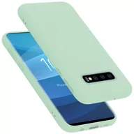 Etui i futerały do telefonów - Pokrowiec Do Samsung Galaxy S10 PLUS Etui w LIQUID JASNO ZIELONY TPU Silikon Case Cover Obudowa Ochronny Cadorabo - miniaturka - grafika 1