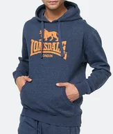Bluzy męskie - Bluza LONSDALE GLEDFIELD granat melanż kaptur-L - miniaturka - grafika 1