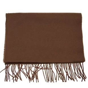 Szalik z wełny gładki w kolorze ceglanym EM 26 - EM Men's Accessories - Apaszki i szaliki męskie - miniaturka - grafika 1