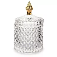 Kubki na szczoteczki do zębów - Pojemnik Organizer Na Kosmetyki Szklany Vintage - miniaturka - grafika 1