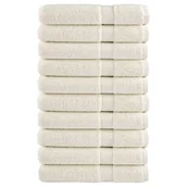 Ręczniki - vidaXL Ręczniki premium SOLUND 10 szt., kremowe, 100x200 cm, 600 g/cm² - miniaturka - grafika 1