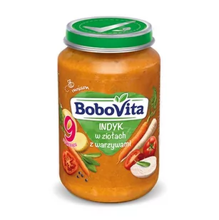Bobovita Obiad Indyk w ziołach z warzywami po 9 miesiącu 190 g - Dania dla dzieci - miniaturka - grafika 1