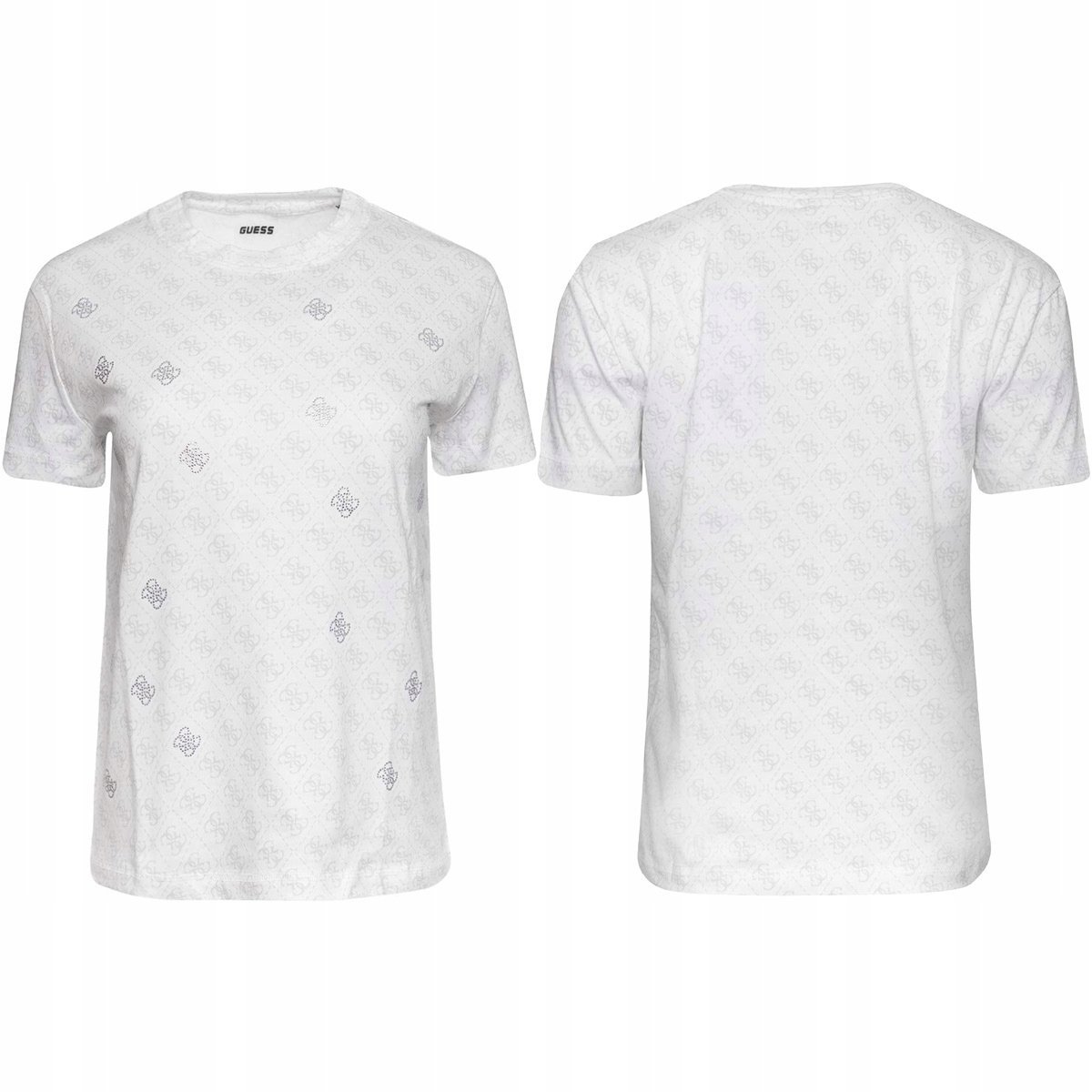 GUESS KOSZULKA DAMSKA T-SHIRT CHRYSANTA CN T-SHIRT BIAŁA r.S