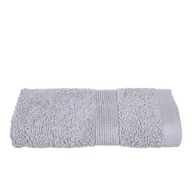 Ręczniki - Atmosphera Mały ręcznik łazienkowy do rąk z ozdobną bordiurą miękki ręcznik bawełniany w modnym odcieniu taupe B015EZQX88 - miniaturka - grafika 1