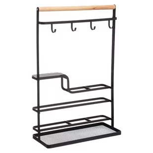 5five Simple Smart Organizer kuchenny z haczykami 28 x 12 x 43,5 cm stojak metalowy 167736 - Akcesoria do sztućców - miniaturka - grafika 1