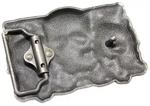 Klamra Do Paska Sprzączka Pełna Blaszka Z Bolczykiem 40 mm Metalowa Solidna KBOL40/77 "TRZY MĄDRE CZASZKI" - Paski - miniaturka - grafika 4