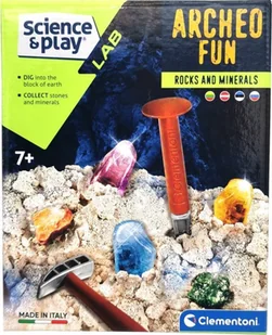 Clementoni CLEMENTONI Science Dig rocks and minerals, 60431 - Zabawki interaktywne dla dzieci - miniaturka - grafika 1